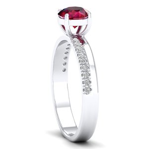 Anillos de Oro Sólido de 14K con Diamantes Certificados por IGI y Rubíes, Precio al por Mayor REYES, Joyería Fina de Lujo para Bodas - Product Image 3