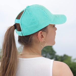 Gorra de Béisbol Vintage Lavada Unisex Ajustable Estilo Urbano Desgastada Sin Estructura de Corona Baja - Product Image 4
