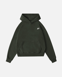 Unisex Heavyweight 100% Cotton Olive Hoodies Pullover Custom Logo Zipper Beaded Techniques 400GSM Drop Shoulder Winter USA Y2k - Product Image 3