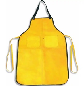 High Quality Heavy-Duty Sleeveless <b>Apron</b> Firefighters Welders Industrial Safety Body Protector Canvas Cowhide Split Leather - Product Image 1