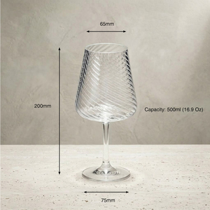 [Holar] Verre à vin en plastique incassable et réutilisable de 16 oz, motif martelé, fabriqué à Taïwan, idéal pour les mariages et les anniversaires - Product Image 3