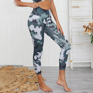 Leggings pour femmes sur mesure, de haute qualité, respirants, unis, taille haute, séchage rapide, antibactériens, écologiques, en tissu Spandex/Nylon - Product Image 3