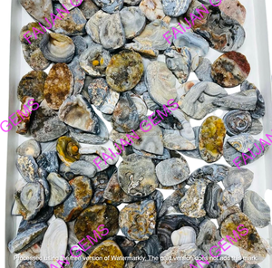 Pierre précieuse naturelle de qualité supérieure, Druzy du désert, cabochon en vrac pour la fabrication de bijoux, pendentif certifié, taille personnalisable FAIJAN GEMS - Product Image 2