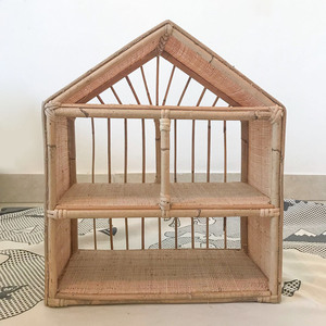 Casa de muñecas en miniatura de ratán hecha en Vietnam, casa de muñecas divertida de alta calidad, juguete para niños. - Product Image 1