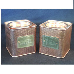 Antique Cuivre Triple Pot À Épices Ensemble À La Main Unique Ustensiles De Cuisine Thé Café Sucre Cookie Conteneur Fournisseurs - Product Image 4