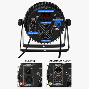 ไฟพาร์ LED RGBW 4in1 รุ่น SHEHDS 18x12W  ขนาด 4 นิ้ว  ตัวเรือนอะลูมิเนียมหล่อขึ้นรูป  ไฟดีเจสำหรับโซลูชั่นแสงสว่างบนเวที ได้รับมาตรฐาน CE - Product Image 4