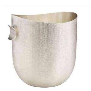 Round Red Textured Ice Bucket <b>With</b> Stainless Steel <b>Lid</b> And Base Insulated Beverage Cooler Elegant Design ice Bucket - Product Image 2
