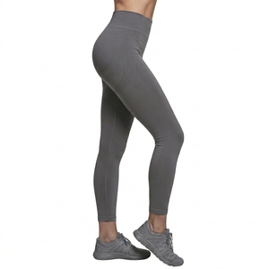 Leggings Deportivos de Cintura Alta Elástica, Sin Costuras, Acanalados, para Mujer, Tallas Grandes, para Yoga, Fitness, Running y Entrenamiento - Product Image 6