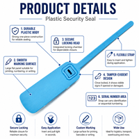 YSD - Étiquette de sécurité en plastique numérotée personnalisée anti-effraction pour la protection des marchandises et de la logistique