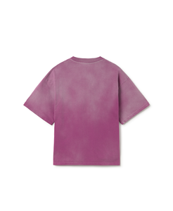 T-shirt à manches courtes pour homme, violet, avec imprimé palmier et cœur, design New York, décontracté, col rond, coupe classique, en jersey de coton - Product Image 2