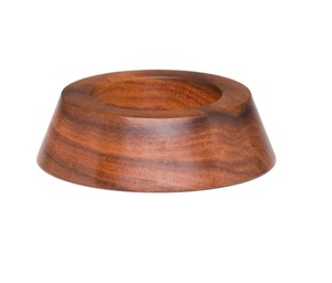 Support de présentation rond en bois rétro pour ballons de sport vintage (basketball, football, volley-ball, soccer) - Product Image 3