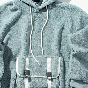 Sweat-shirt à capuche en molleton bleu clair surdimensionné ASKIM IMPEX avec poche avant, vêtements d'hiver décontractés pour hommes, sweats à capuche et sweat-shirts pour hommes - Product Image 5