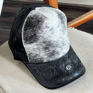 Nueva Gorra Western Personalizada Hecha a Mano con Cuero Vacuno Genuino y Visera Floral, Diseño de Béisbol, Gorra Snapback para Hombre y Mujer - Product Image 5