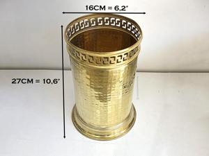 ถังขยะโลหะสีทองลายฉลุ ดีไซน์หรูหรา เหมาะสำหรับงานอีเว้นท์ งานแต่งงาน งานเลี้ยง และใช้ในบ้าน - Product Image 3