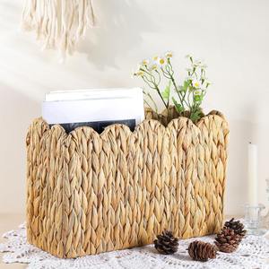 Panier de rangement en jacinthe d'eau naturelle, fait main, vente en gros, écologique, fabriqué au Vietnam - Product Image 3