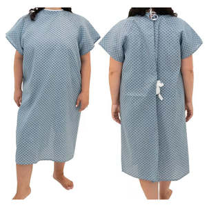ชุดคลุมผู้ป่วยแบบยาวสำหรับแพทย์ พิมพ์ลายได้ตามต้องการ ผลิตจากผ้าทวิลล์ ระบายอากาศได้ดี คุณภาพส่งออกขายส่ง สำหรับทั้งชายและหญิง ผลิตจากโพลีเอสเตอร์และผ้าฝ้าย เหมาะสำหรับโรงพยาบาล - Product Image 1