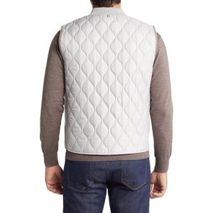 Wholesale Custom Sleeveless <b>Lightweight</b> Padded Puffer <b>Jacket</b> Standard Winter High Street Stand Collar for <b>Men</b> - Product Image 2