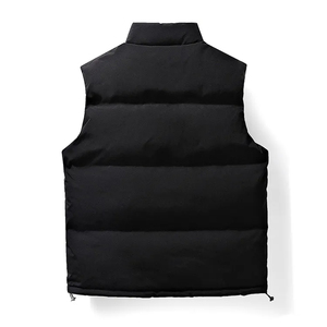Gilet matelassé léger pour homme à col en V, coupe ajustée, sans manches, couche intérieure chaude, pour costume formel - Product Image 4