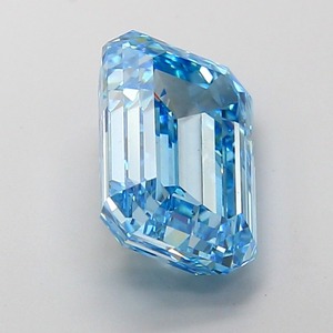 Diamant de laboratoire de 5,02 carats, taille émeraude, bleu vif fantaisie, clarté VS1, polissage excellent, pierre précieuse CVD de qualité supérieure, bijou de luxe - Product Image 4