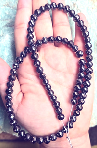 Cuentas de diamante moissanita de 6 mm, cuentas redondas facetadas para pulsera, 179 CT aproximadamente, para la fabricación de collares y joyería, 16 pulgadas. - Product Image 5