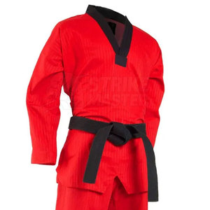 Uniforme de Karate Ligero de Primera Calidad con Logotipo Frontal, 100% Algodón, Diseño Moderno para Estudiantes e Instructoras de Artes Marciales - Product Image 4
