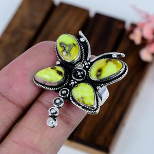 Anillo de Turquesa Palomino, Plata de Ley 925, Joyería Boho del Suroeste Inspirada en la Naturaleza, Regalo para Ella - Product Image 2