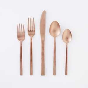 Luxury Matte Stainless Steel Modern Party Customizable Flatware Set <b>Mirror</b> Polish Lightweight Durable Easy Cleaning Portable - Product Image 1