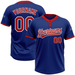 Camiseta de béisbol de dos botones, camiseta de béisbol sublimada, diseño personalizado, servicio OEM, proveedor mayorista - Product Image 3