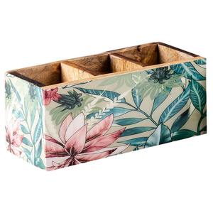 Organizador de Cubiertos de Madera Natural con Asa, Artículo Decorativo para el Hogar, Organizador de Condimentos, Artículo al por Mayor, Artesanía India, Nuevo Diseño - Product Image 3