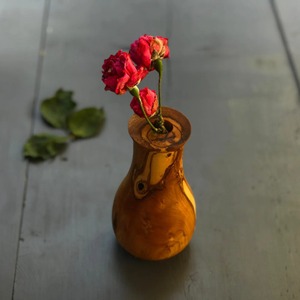 Jarrón de Piso de Madera de Acacia Hecho a Mano con Flores Secas, Ecológico, Duradero, Diseño Moderno para el Hogar, Bodas, Jarrón de Madera - Product Image 4