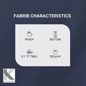 Tissu Chino en Coton et Spandex 97% Coton 3% Spandex 250gsm Finition Pêche Sergé Extensible pour Pantalons Homme Vente en Gros OEM - Product Image 3