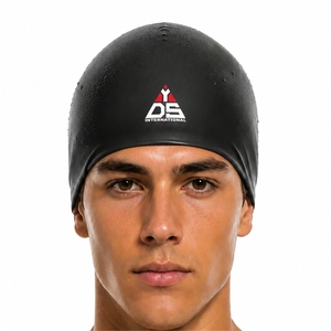 Bonnet de bain unisexe en silicone écologique, ajustement confortable, couleur personnalisée, imperméable, extensible, taille personnalisée, service OEM - Product Image 1