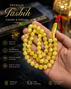 Cuentas de Oración Islámicas Baratas en Oferta, Tasbih de Madera con 50 Cuentas, Joyería Musulmana para Ramadán con Borlas, Regalo - Product Image 1