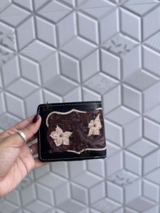 2026 Hot Sale Hand Tooled Leather <b>Wallet</b> Men's Long Zipper Multi Uses <b>Wallet</b> Hot Sale Fashion Cash <b>Holder</b> Gift Daily Use Purse - Product Image 3