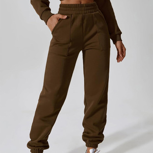Ensemble de survêtements courts pour femmes, broderie personnalisée, coton, jogging, vêtements de détente et de fitness, fabricant OEM - Product Image 4