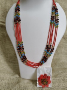 Handmade Multi Layer Seed Bead <b>Necklace</b> for Women Colorful Boho <b>Statement</b> Jewelry Wholesale - Product Image 2