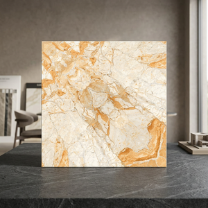 Carreaux de porcelaine semi-mat effet marbre Book Match 600x600mm, design premium pour sol et mur intérieur, 9mm - Product Image 3
