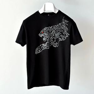 Camiseta de Hombre con Estampado Gráfico Personalizado, Cuello en V, Corte Holgado, Estilo Urbano Vintage, Tejido de Poliéster/Algodón, Impresión por Sublimación - Product Image 6