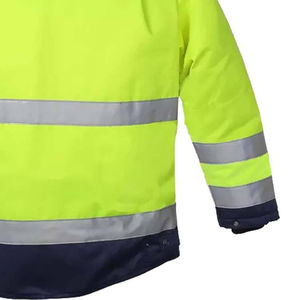 Nueva Sudadera con Capucha de Alta Visibilidad para Hombre, Clase 1 ANSI EN ISO 20471, para Invierno, Impermeable, con Reflectores - Product Image 6