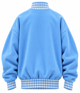 Sweat-shirt d'hiver surdimensionné en molleton de coton à col montant pour femme, personnalisé avec logo brodé, vente en gros - Product Image 5