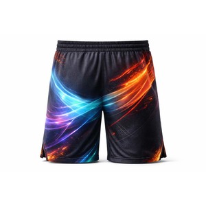 Pantalones Cortos Deportivos Sublimados Personalizados de la Marca Dravelle para Hombre, Pantalones Cortos de Malla de Poliéster Transpirable para Juegos con Bolsillos con Cremallera, P - Product Image 3