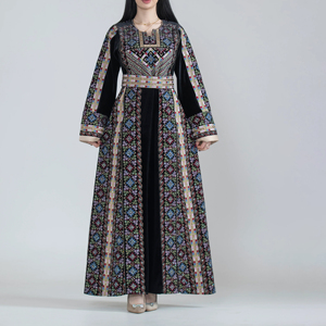 Elegante Vestido Thobe para Mujer, Estilo Árabe, Vestido Largo Islámico Modesto para Uso Diario y de Fiesta - Product Image 1