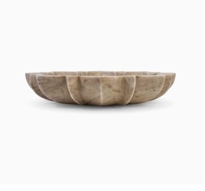 Stone Era Latest Arrival Unique Designer Marble Modern Multi-Functional Serving Bowl Urli Pattern for Ramadan Diwali Occasions - Product Image 2