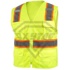 Nouveau design Gilet de sécurité jaune fluorescent Hommes Femmes Haute visibilité Réfléchissant Maille Respirante Vêtements de travail Prix abordable Fabricant OEM en gros - Product Image 1