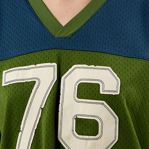 Quick Dry Customised Oversized Boxy Fit Mesh Soccer Jersey Team Number Short Sleeved <b>Printed</b> Men's Mesh Soccer Football Jersey - Product Image 6