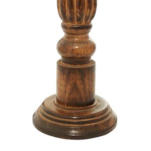 Juego de Portavelas de Madera Tallada a Mano Estilo Rústico, Decoración para el Hogar, Centro de Mesa - Product Image 2
