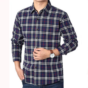 เสื้อเชิ้ตผู้ชายแบบทางการ ปกกะลาสี ผ้าบรอดคลอธ แขนยาว ผ้าฝ้าย 100% แห้งเร็ว ระบายอากาศดี เป็นมิตรกับสิ่งแวดล้อม สวมใส่สบาย - Product Image 4