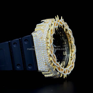 Plusieurs couleurs Thorn Design GA2100 Buss Down Watch Bezel Collection Custom 925 Silver Gold Plated Thorn Watch Case Band - Product Image 6