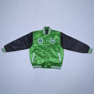 Chaquetas Varsity de Satén con Bordado Frontal y Trasero Personalizado de Calidad Premium, Chaquetas de Béisbol de Satén, Chaquetas Bomber - Product Image 4