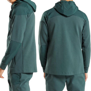 Premium men's zip-up <b>tracksuits</b>. High-contrast chest panels. sleek <b>white</b> piping. and tapered joggers for a sharp look. - Product Image 2